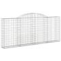 Gabionenkörbe 3 Stk. Bogenform Eisen 300x30x120/140 cm von , Töpfe und Pflanzgefäße - Ref: Foro24-3146540, Preis: 403,57 €, R...