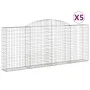 Cestas gaviones 5 uds forma de arco hierro 300x30x120/140 cm de , Maceteros y jardineras - Ref: Foro24-3146542, Precio: 605,6...
