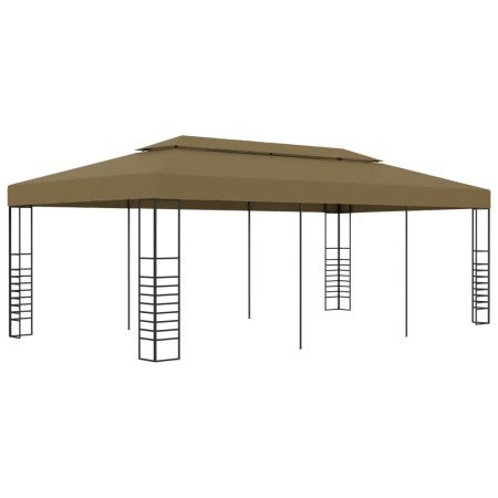 Cenador de jardín 6x3x2,7 m gris taupe 180 g/m² en Carpas y cenadores | Comprar online en Foro24