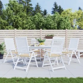 Gartenstuhlkissen 6 Stk. Oxford-Stoff beige 40x40x3 cm von , Kissen für Stühle und Sofas - Ref: Foro24-314009, Preis: 57,11 €...