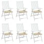 Cojines de silla de jardín 6 uds tela Oxford beige 40x40x3 cm de , Cojines para sillas y sofás - Ref: Foro24-314009, Precio: ...