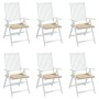 Gartenstuhlkissen 6 Stk. Oxford-Stoff beige 40x40x3 cm von , Kissen für Stühle und Sofas - Ref: Foro24-314009, Preis: 58,06 €...