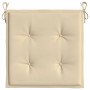 Gartenstuhlkissen 6 Stk. Oxford-Stoff beige 40x40x3 cm von , Kissen für Stühle und Sofas - Ref: Foro24-314009, Preis: 58,06 €...