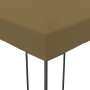 Cenador de jardín 6x3x2,7 m gris taupe 180 g/m²