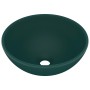 Mattes, dunkelgrünes, rundes Luxuswaschbecken aus Keramik, 32,5 x 14 cm von vidaXL, Sinkt - Ref: Foro24-146970, Preis: 69,93 ...