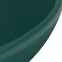 Matte dark green ceramic round luxury washbasin 32.5x14 cm by vidaXL, Sinks - Ref: Foro24-146970, Price: 68,72 €, Discount: %