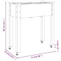 Pflanzkübel mit Futter und Rädern aus massiver Fichte 71x37x80 cm von , Töpfe und Pflanzgefäße - Ref: Foro24-3157823, Preis: ...