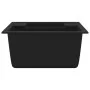 Double sink kitchen with overflow black granite by vidaXL, Sinks - Ref: Foro24-147085, Price: 177,49 €, Discount: %