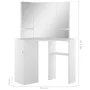 Weißer Eck-Make-up-Schminktisch von vidaXL, Schlafzimmerkommoden - Ref: Foro24-288451, Preis: 151,86 €, Rabatt: %
