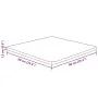 Square oak wood untreated table top 90x90x1.5cm by , Table tops - Ref: Foro24-342919, Price: 88,68 €, Discount: %