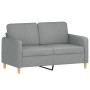 Set of sofas with 4 light gray fabric cushions by , Sofas - Ref: Foro24-3202078, Price: 747,77 €, Discount: %
