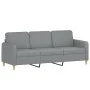 Set of sofas with 4 light gray fabric cushions by , Sofas - Ref: Foro24-3202078, Price: 672,31 €, Discount: %
