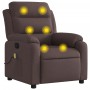 Dunkelbrauner Liegemassagesessel aus Stoff von , Sessel - Ref: Foro24-373479, Preis: 253,50 €, Rabatt: %
