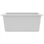Kitchen sink with white granite overflow by vidaXL, Sinks - Ref: Foro24-147076, Price: 168,52 €, Discount: %