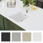 Kitchen sink with white granite overflow by vidaXL, Sinks - Ref: Foro24-147076, Price: 164,92 €, Discount: %