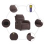 Dunkelbrauner Liege-Massagesessel aus Stoff von , Sessel - Ref: Foro24-3204997, Preis: 311,08 €, Rabatt: %