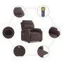 Silla de masaje reclinable de pie de tela marrón oscuro de , Sillones - Ref: Foro24-3204997, Precio: 326,18 €, Descuento: %