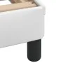 Bed frame with white synthetic leather headboard 140x190 cm by , Beds and slatted bases - Ref: Foro24-3208090, Price: 223,52 ...