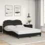 Bed frame with LED lights in gray synthetic leather 140x200 cm by , Beds and slatted bases - Ref: Foro24-3214025, Price: 197,...