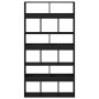 Estante de libros 2 pcs Roble negro 100 x 33 x 187.5 cm