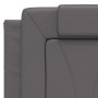 Bed frame with LED lights in gray synthetic leather 140x200 cm by , Beds and slatted bases - Ref: Foro24-3214025, Price: 198,...