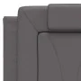 Bed frame with LED lights in gray synthetic leather 140x200 cm by , Beds and slatted bases - Ref: Foro24-3214025, Price: 197,...