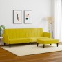 2-seater sofa bed with yellow velvet ottoman by , Sofas - Ref: Foro24-3216254, Price: 317,67 €, Discount: %