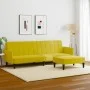 Zweiplätziges Schlafsofa mit gelbem Samthocker. von , Sofas - Ref: Foro24-3216254, Preis: 311,35 €, Rabatt: %