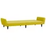 Zweiplätziges Schlafsofa mit gelbem Samthocker. von , Sofas - Ref: Foro24-3216254, Preis: 311,35 €, Rabatt: %