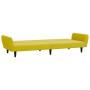 Zweiplätziges Schlafsofa mit gelbem Samthocker. von , Sofas - Ref: Foro24-3216254, Preis: 317,67 €, Rabatt: %