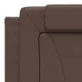 Cama con colchón cuero sintético marrón 180x200 cm de , Camas y somieres - Ref: Foro24-3208812, Precio: 434,52 €, Descuento: %
