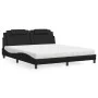 Cama con colchón cuero sintético negro 180x200 cm de , Camas y somieres - Ref: Foro24-3208810, Precio: 437,37 €, Descuento: %