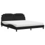 Bett mit schwarzer Kunstleder-Matratze 180x200 cm von , Betten und Lattenroste - Ref: Foro24-3208810, Preis: 446,31 €, Rabatt: %