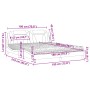 Bett mit schwarzer Kunstleder-Matratze 180x200 cm von , Betten und Lattenroste - Ref: Foro24-3208810, Preis: 446,31 €, Rabatt: %