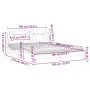 Bett mit schwarzer Kunstleder-Matratze 180x200 cm von , Betten und Lattenroste - Ref: Foro24-3208810, Preis: 437,37 €, Rabatt: %