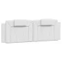 Bett mit weißem Kunstleder-Matratze 160x200 cm von , Betten und Lattenroste - Ref: Foro24-3208804, Preis: 406,50 €, Rabatt: %