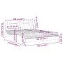Bett mit weißem Kunstleder-Matratze 160x200 cm von , Betten und Lattenroste - Ref: Foro24-3208804, Preis: 406,50 €, Rabatt: %