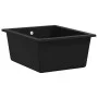 Kitchen sink with black granite overflow by vidaXL, Sinks - Ref: Foro24-147073, Price: 163,36 €, Discount: %