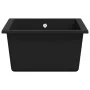 Kitchen sink with black granite overflow by vidaXL, Sinks - Ref: Foro24-147073, Price: 163,36 €, Discount: %