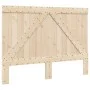 Solid pine wood bed frame with headboard 160x200 cm by , Beds and slatted bases - Ref: Foro24-3281559, Price: 229,77 €, Disco...