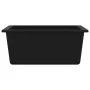 Kitchen sink with black granite overflow by vidaXL, Sinks - Ref: Foro24-147073, Price: 163,36 €, Discount: %