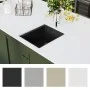 Küchenspüle mit Überlauf aus schwarzem Granit von vidaXL, Sinkt - Ref: Foro24-147073, Preis: 163,36 €, Rabatt: %