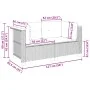 Ecksofas für den Garten mit 2 Stück schwarzen Kunststoff-Rattan-Kissen. von , Outdoor-Sofas - Ref: Foro24-365914, Preis: 157,...