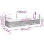 3-seater garden sofa with grey synthetic rattan cushions by , Outdoor sofas - Ref: Foro24-365942, Price: 258,72 €, Discount: %
