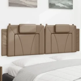 Gepolstertes Kopfteil aus synthetischem Capuccino-Leder, 160 cm. von , Kopf- und Fußteile - Ref: Foro24-374801, Preis: 52,94 ...