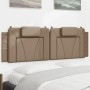 Cabecero de cama acolchado cuero sintético capuchino 160 cm de , Cabeceros y pies de cama - Ref: Foro24-374801, Precio: 54,73...