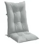 Cushions for high-back chair, 2 units, light gray melange fabric. by , Cushions for chairs and sofas - Ref: Foro24-4002346, P...