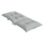Cushions for high-back chair, 2 units, light gray melange fabric. by , Cushions for chairs and sofas - Ref: Foro24-4002346, P...