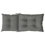 Cushions for high back chair 4 pcs dark gray melange fabric by , Cushions for chairs and sofas - Ref: Foro24-4002350, Price: ...
