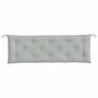 Light gray melange fabric cushion for garden bench 150x50x7 cm by , Cushions for chairs and sofas - Ref: Foro24-4002553, Pric...